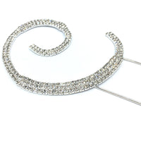 Silver Rhinestone Stud Cake Topper Letters | Fashion Jewellery Outlet | Fashion Jewellery Outlet