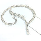 Silver Rhinestone Stud Cake Topper Letters | Fashion Jewellery Outlet | Fashion Jewellery Outlet