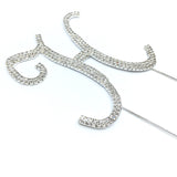 Silver Rhinestone Stud Cake Topper Letters | Fashion Jewellery Outlet | Fashion Jewellery Outlet