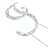 Silver Rhinestone Stud Cake Topper Letters | Fashion Jewellery Outlet | Fashion Jewellery Outlet