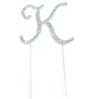 Silver Rhinestone Stud Cake Topper Letters | Fashion Jewellery Outlet | Fashion Jewellery Outlet