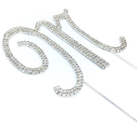 Silver Rhinestone Stud Cake Topper Letters | Fashion Jewellery Outlet | Fashion Jewellery Outlet