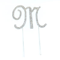 Silver Rhinestone Stud Cake Topper Letters | Fashion Jewellery Outlet | Fashion Jewellery Outlet