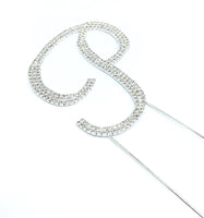 Silver Rhinestone Stud Cake Topper Letters | Fashion Jewellery Outlet | Fashion Jewellery Outlet