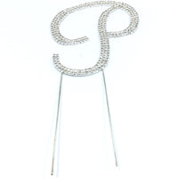 Silver Rhinestone Stud Cake Topper Letters | Fashion Jewellery Outlet | Fashion Jewellery Outlet