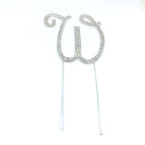 Silver Rhinestone Stud Cake Topper Letters | Fashion Jewellery Outlet | Fashion Jewellery Outlet