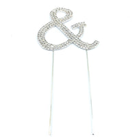 Silver Rhinestone Stud Cake Topper Letters | Fashion Jewellery Outlet | Fashion Jewellery Outlet