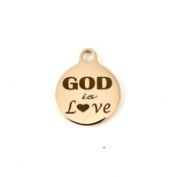 God is Love Personalized Charm | Fashion Jewellery Outlet | Fashion Jewellery Outlet