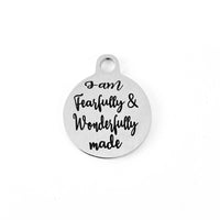 I am Fearfully & Wonderfully Made Custom Charm | Fashion Jewellery Outlet | Fashion Jewellery Outlet