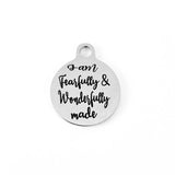 I am Fearfully & Wonderfully Made Custom Charm | Fashion Jewellery Outlet | Fashion Jewellery Outlet