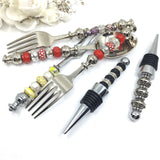 Beadable Decorative Cutlery Wine Stopper | Fashion Jewellery Outlet | Fashion Jewellery Outlet