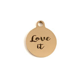 Love it Laser Engraved Charm | Fashion Jewellery Outlet | Fashion Jewellery Outlet