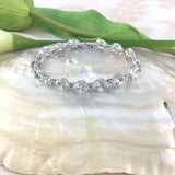 Cubic Zirconia Round Bridal Bracelet | Fashion Jewellery Outlet | Fashion Jewellery Outlet