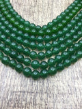 6mm Dark Green Jade Bead | Fashion Jewellery Outlet | Fashion Jewellery Outlet