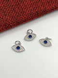 Gold/ Silver CZ Evil Eye with Clear Stones | Fashion Jewellery Outlet