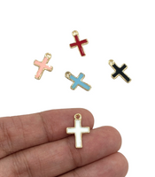 Mix Colored Cross Charms | Fashion Jewellery Outlet | Fashion Jewellery Outlet