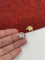 CZ Micro Pave Elephant Charm | Fashion Jewellery Outlet | Fashion Jewellery Outlet