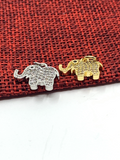 CZ Micro Pave Elephant Charm | Fashion Jewellery Outlet | Fashion Jewellery Outlet