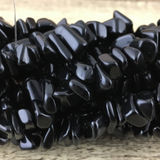 Black Agate Chips Beads | Fashion Jewellery Outlet | Fashion Jewellery Outlet