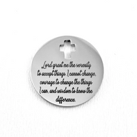 Serenity Prayer Custom Charm | Fashion Jewellery Outlet | Fashion Jewellery Outlet