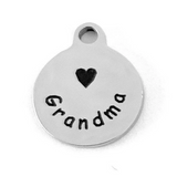 Grandma Laser Engraved Steel Charm | Fashion Jewellery Outlet | Fashion Jewellery Outlet