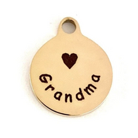 Grandma Laser Engraved Steel Charm | Fashion Jewellery Outlet | Fashion Jewellery Outlet