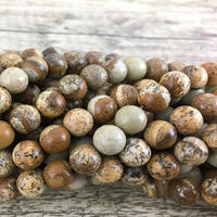 8mm Picture Jasper Bead | Fashion Jewellery Outlet | Fashion Jewellery Outlet