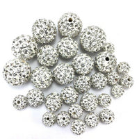 12mm Crystal Clear Shamballa Bead | Fashion Jewellery Outlet | Fashion Jewellery Outlet