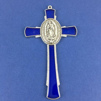 Alloy Enamel Mary Praying Hands Cross Charm | Fashion Jewellery Outlet | Fashion Jewellery Outlet