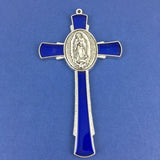 Alloy Enamel Mary Praying Hands Cross Charm | Fashion Jewellery Outlet | Fashion Jewellery Outlet