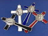 Alloy Enamel Mary Praying Hands Cross Charm | Fashion Jewellery Outlet | Fashion Jewellery Outlet