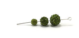 6mm Olivine Green Shamballa Bead | Fashion Jewellery Outlet | Fashion Jewellery Outlet