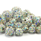 6mm Clear AB Shamballa Bead | Fashion Jewellery Outlet | Fashion Jewellery Outlet