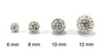 12mm Crystal Clear Shamballa Bead | Fashion Jewellery Outlet | Fashion Jewellery Outlet