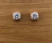 Cubic Zirconia Bridal Earrings, 18K Plated | Fashion Jewellery Outlet | Fashion Jewellery Outlet