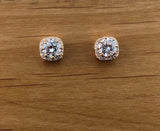 Cubic Zirconia Bridal Earrings, 18K Plated | Fashion Jewellery Outlet | Fashion Jewellery Outlet