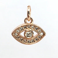 Brass CZ Pave Evil Eye charm | Fashion Jewellery Outlet | Fashion Jewellery Outlet