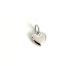 Gold and Rhodium Plated Puffed Heart Charm | Fashion Jewellery Outlet | Fashion Jewellery Outlet