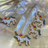 Alloy Colorful Unicorn Charm  | Fashion Jewellery Outlet | Fashion Jewellery Outlet