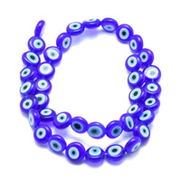 Flat round Evil Eye beads | Fashion Jewellery Outlet | Fashion Jewellery Outlet