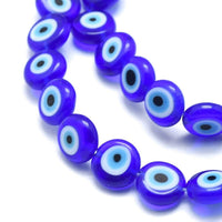 Flat round Evil Eye beads | Fashion Jewellery Outlet | Fashion Jewellery Outlet