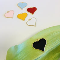 Enamel Heart Charms  | Fashion Jewellery Outlet | Fashion Jewellery Outlet