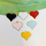 Enamel Heart Charms  | Fashion Jewellery Outlet | Fashion Jewellery Outlet