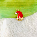 Enamel Santa Hat Charm | Fashion Jewellery Outlet | Fashion Jewellery Outlet