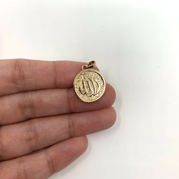 Round Allah Pendant | Fashion Jewellery Outlet | Fashion Jewellery Outlet