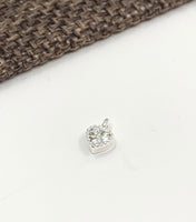 925 Sterling Silver Mini Heart Charm | Fashion Jewellery Outlet | Fashion Jewellery Outlet