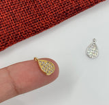 Teardrop Cubic Zirconia Charm | Fashion Jewellery Outlet | Fashion Jewellery Outlet