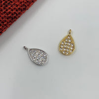 Teardrop Cubic Zirconia Charm | Fashion Jewellery Outlet | Fashion Jewellery Outlet