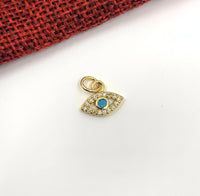 Tiny Evil Eye Shape Charm | Fashion Jewellery Outlet | Fashion Jewellery Outlet