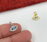 Tiny Evil Eye Shape Charm | Fashion Jewellery Outlet | Fashion Jewellery Outlet